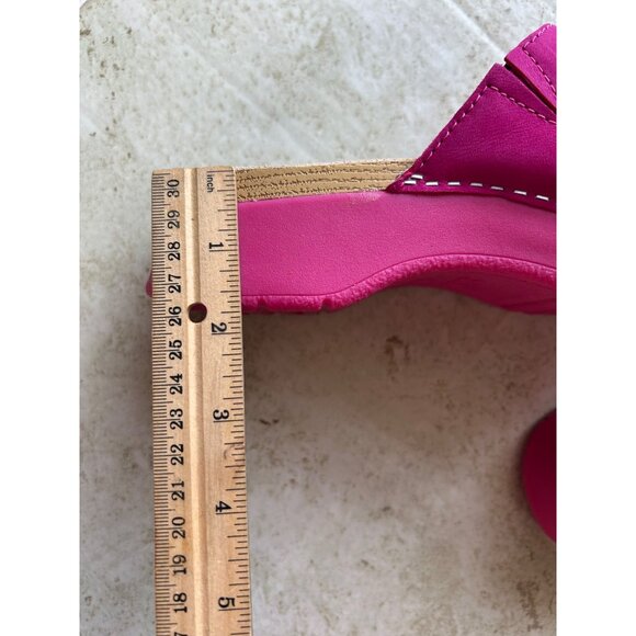 Dansko Women's Sz 39 Pink Wedge Slide Shoes - Picture 11 of 12